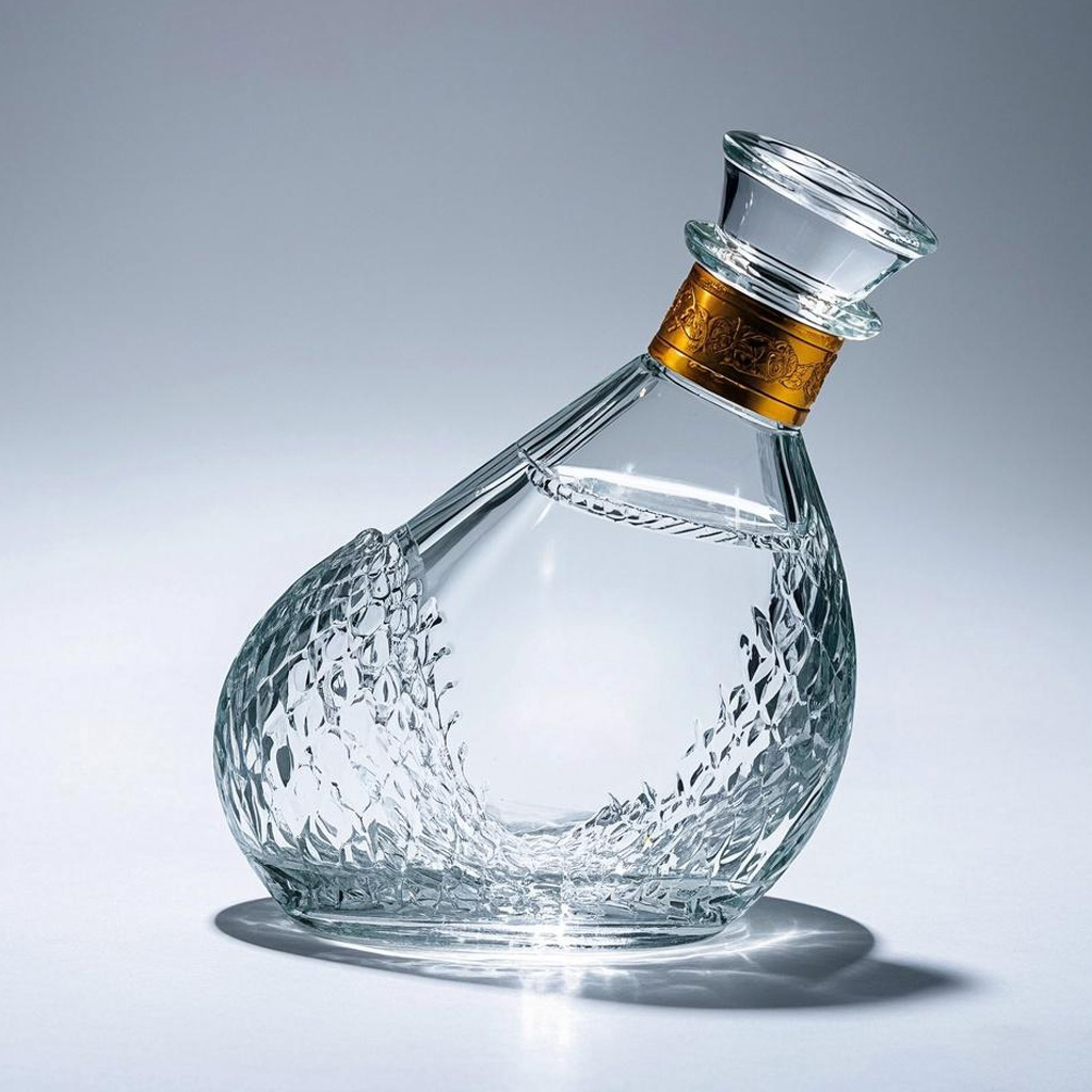 晶白酒瓶 002  