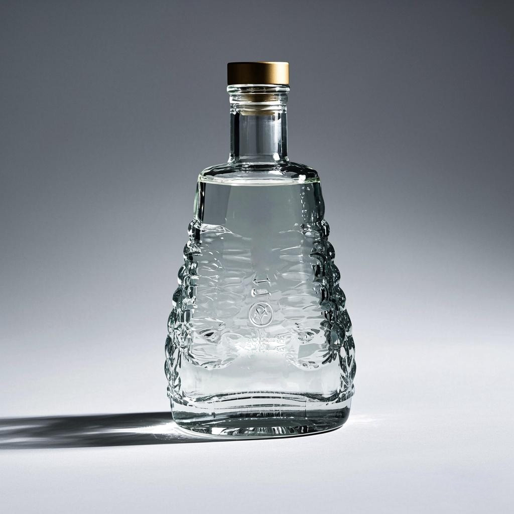 晶白酒瓶 006  